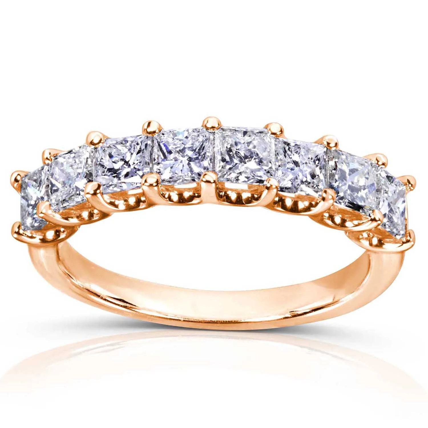 1 1/2ct.tw Eight-Stone Princess Diamond Band