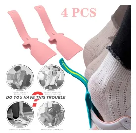 4PCS Lazy Shoes Helper for Easy to Wear  Perfect for Everyday Use Color Pink