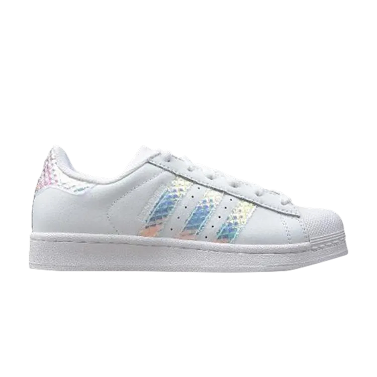 Adidas Superstar J 'Hologram' sneakers, white