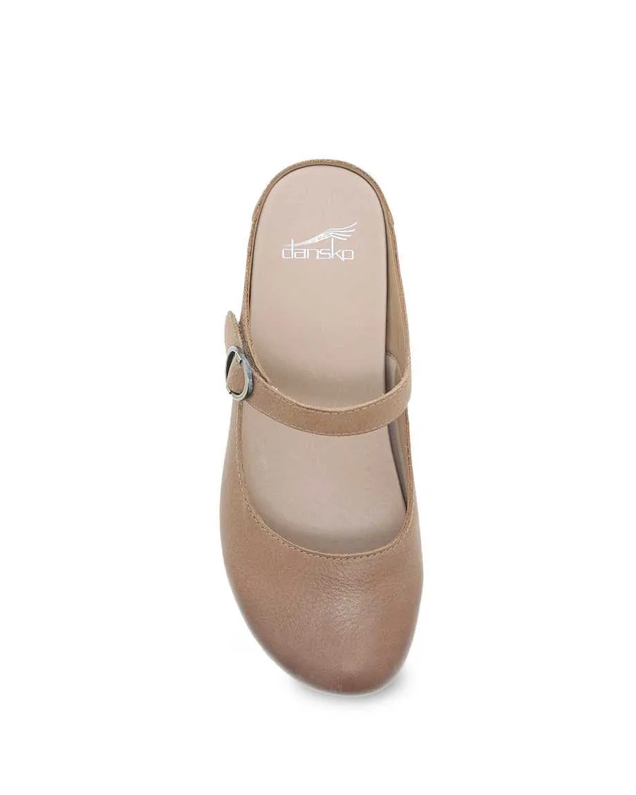 Bria Burnished Mule Mary Jane in Tan CLOSEOUTS