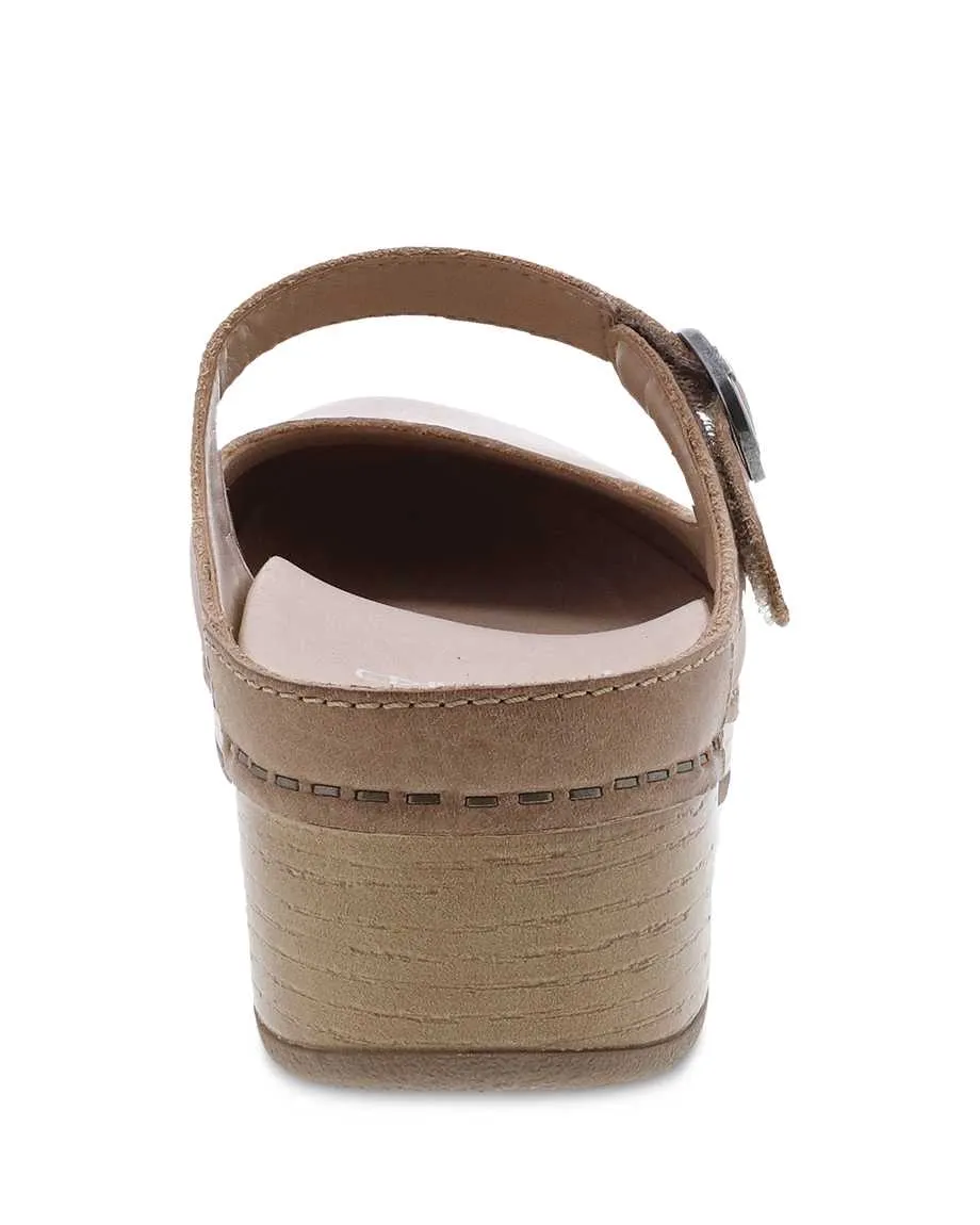 Bria Burnished Mule Mary Jane in Tan CLOSEOUTS