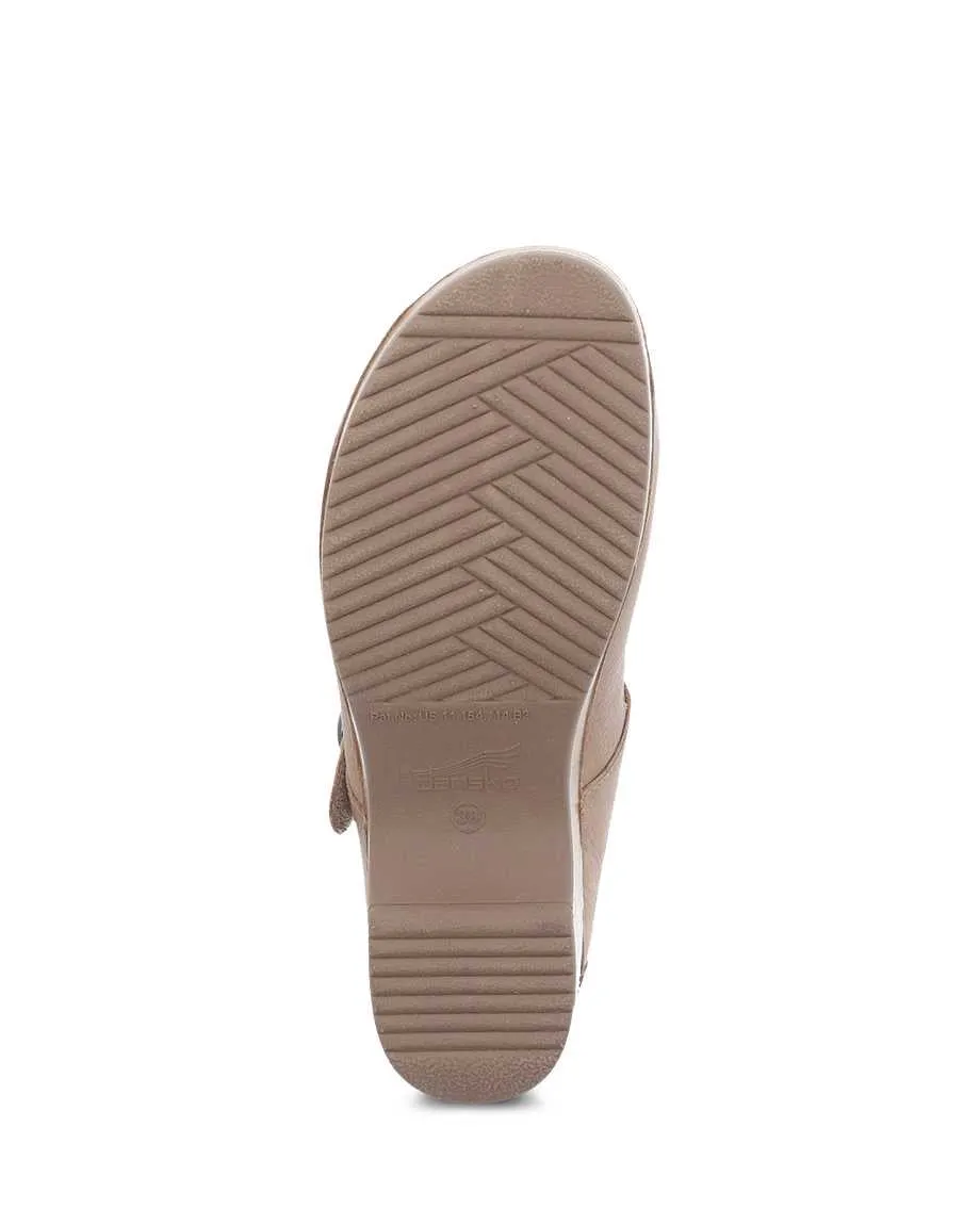 Bria Burnished Mule Mary Jane in Tan CLOSEOUTS
