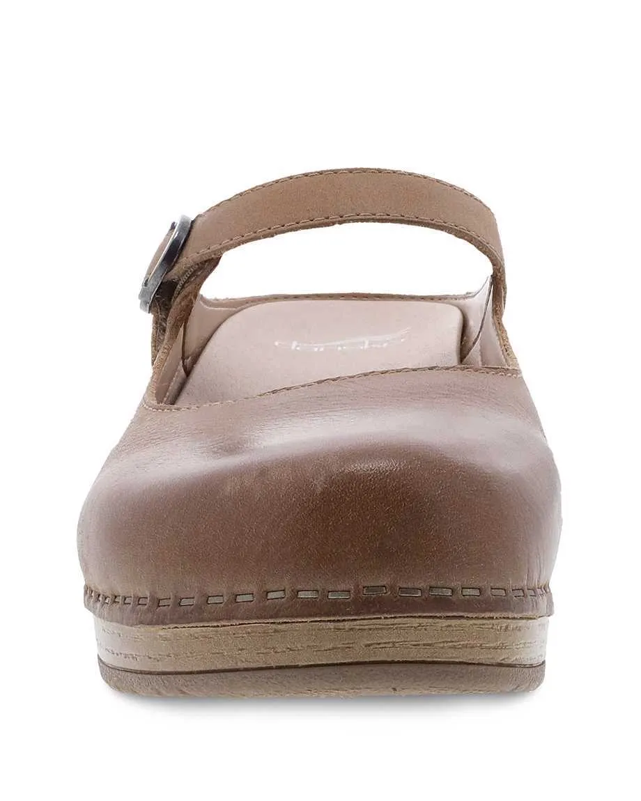 Bria Burnished Mule Mary Jane in Tan CLOSEOUTS