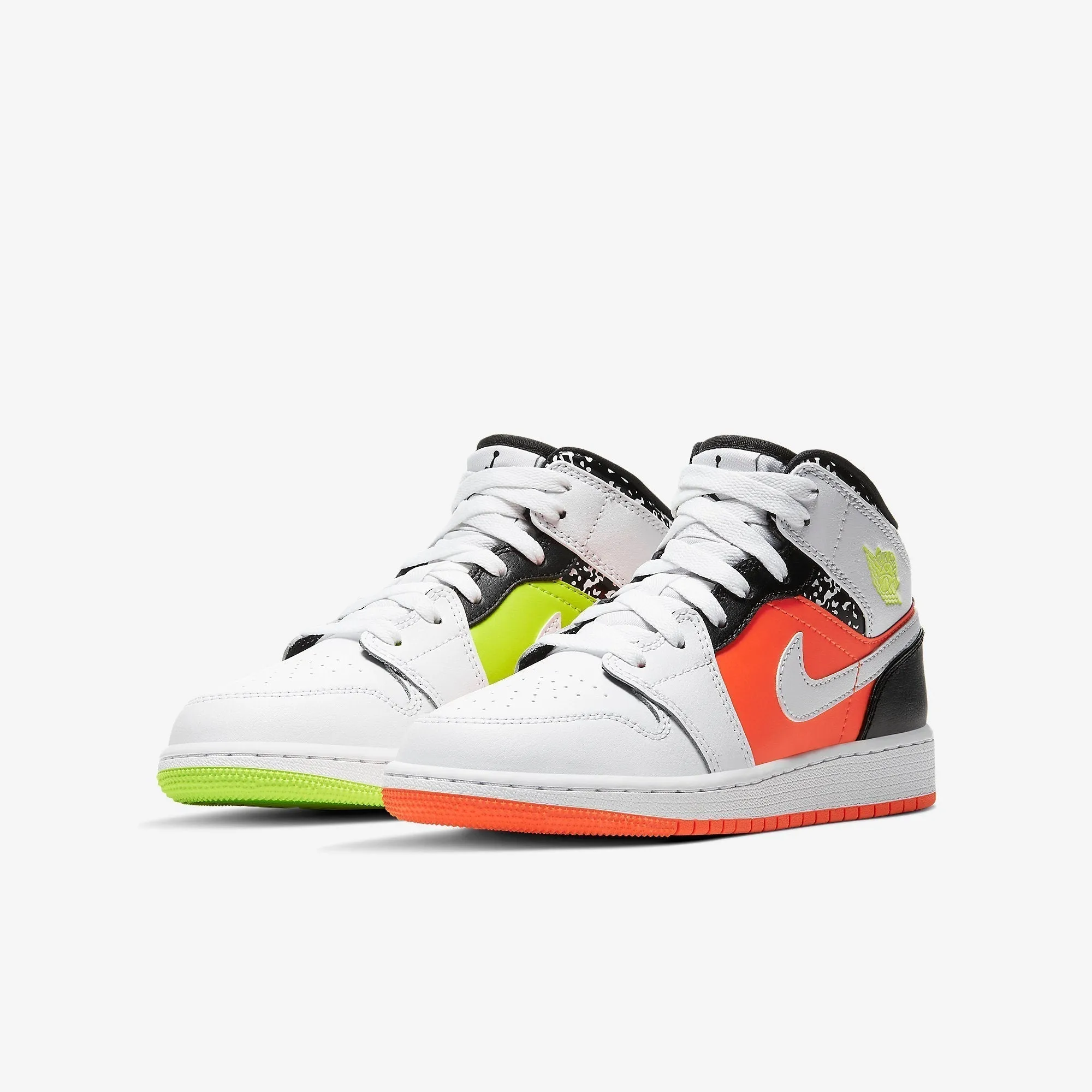 (GS) Air Jordan 1 Mid 'Composition Notebook' (2020) 554725-870