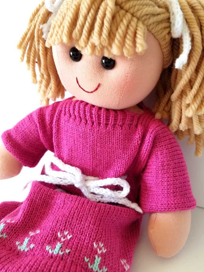 Kids Personalized Light Brown Hair Rag Doll