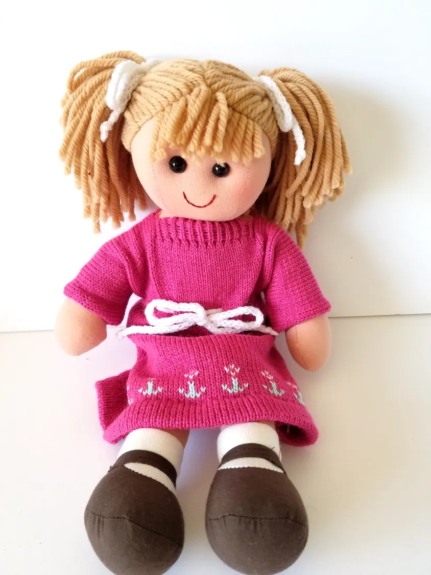 Kids Personalized Light Brown Hair Rag Doll