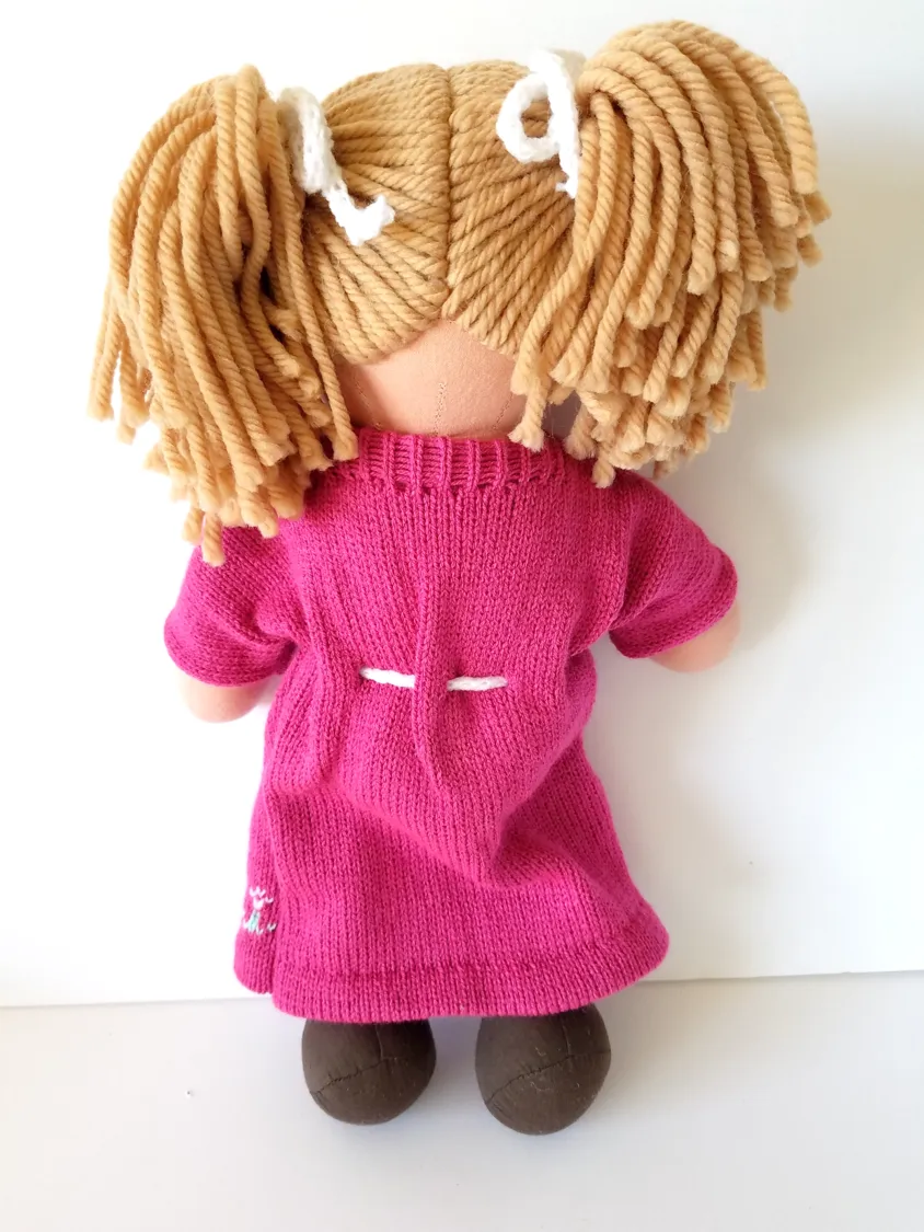 Kids Personalized Light Brown Hair Rag Doll