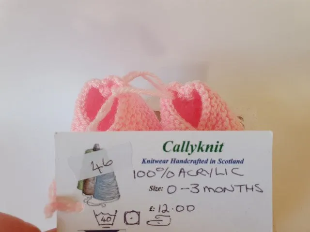 Pink Crossover Baby Shoes by Caroline Bruce