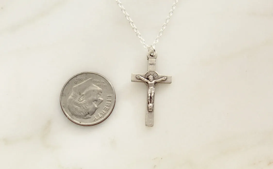 Tiny Crucifix Necklace