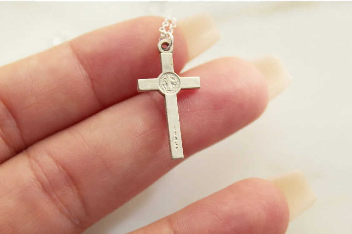Tiny Crucifix Necklace