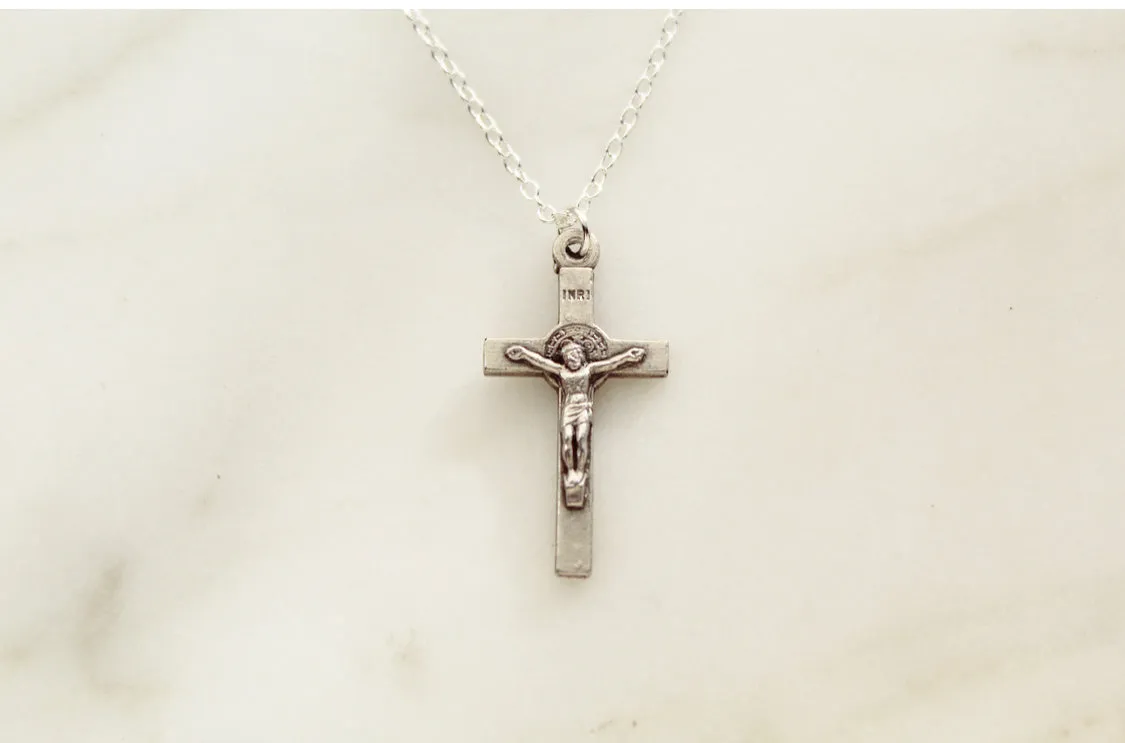 Tiny Crucifix Necklace